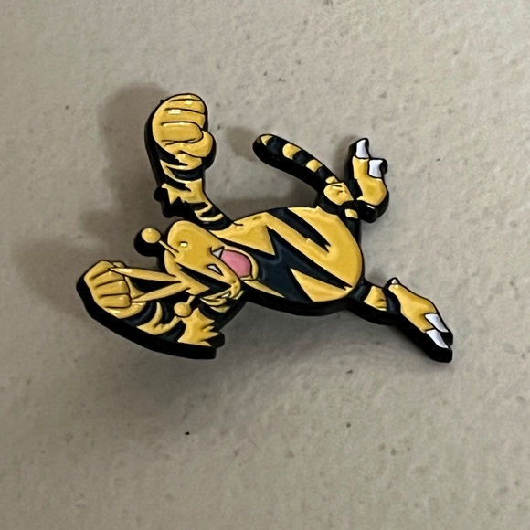 Electabuzz Pokemon Enamel Pin Green Pins Hat Bags Elekid Electivire Hats - Picture 3 of 7